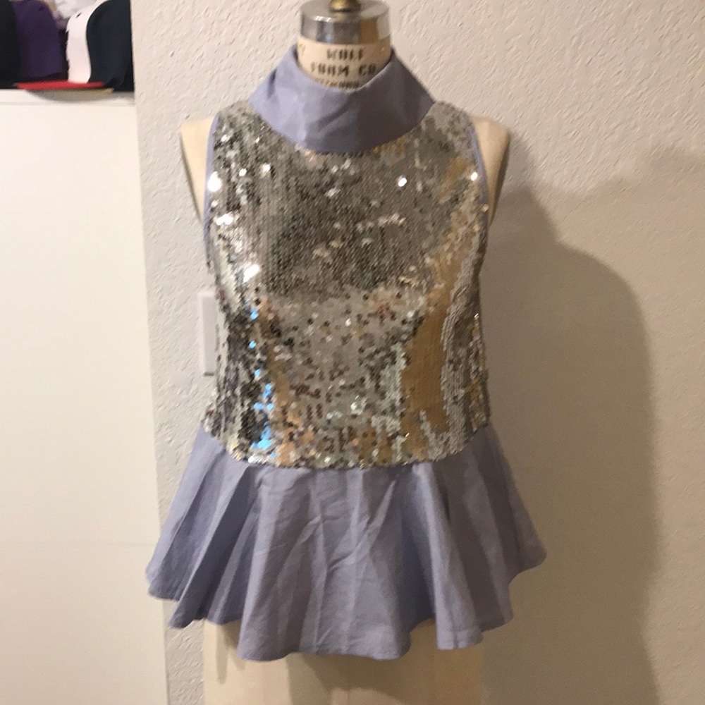 Zara sequins menswear top